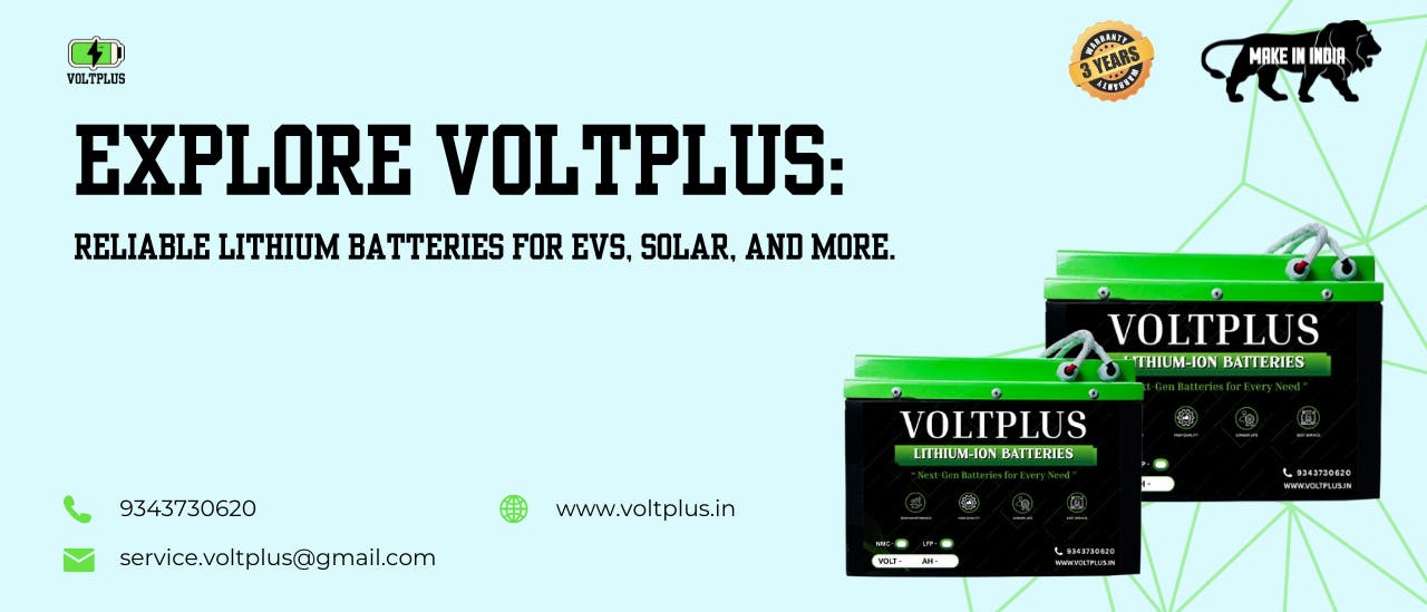 VoltPlus high-performance lithium battery showcase